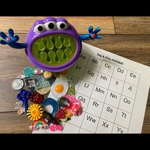 Alphabet Monster Mini Objects Alphabet Toy